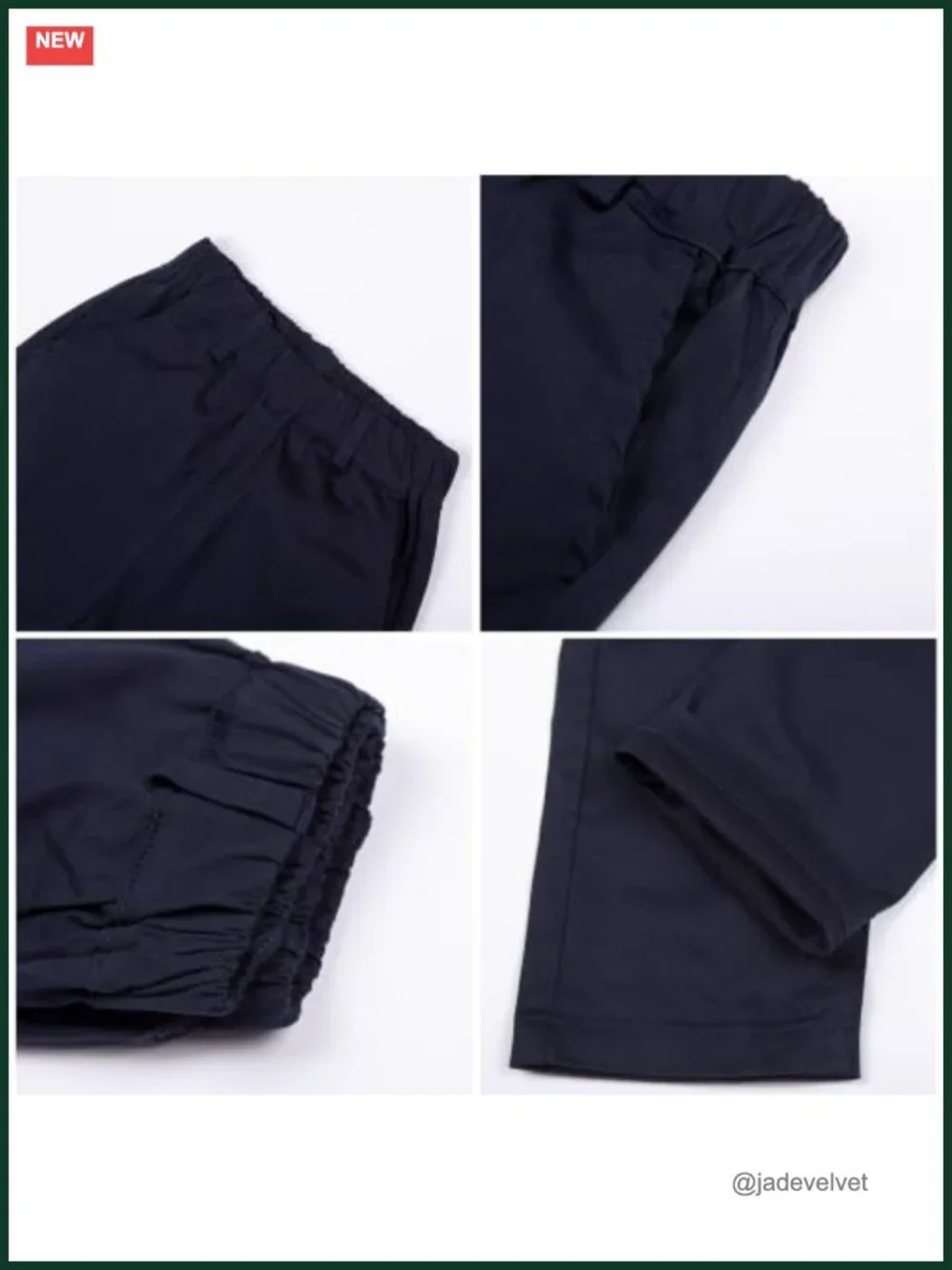 Cotton Chino Pants Boys Elastic Waist School Uniform Pull On